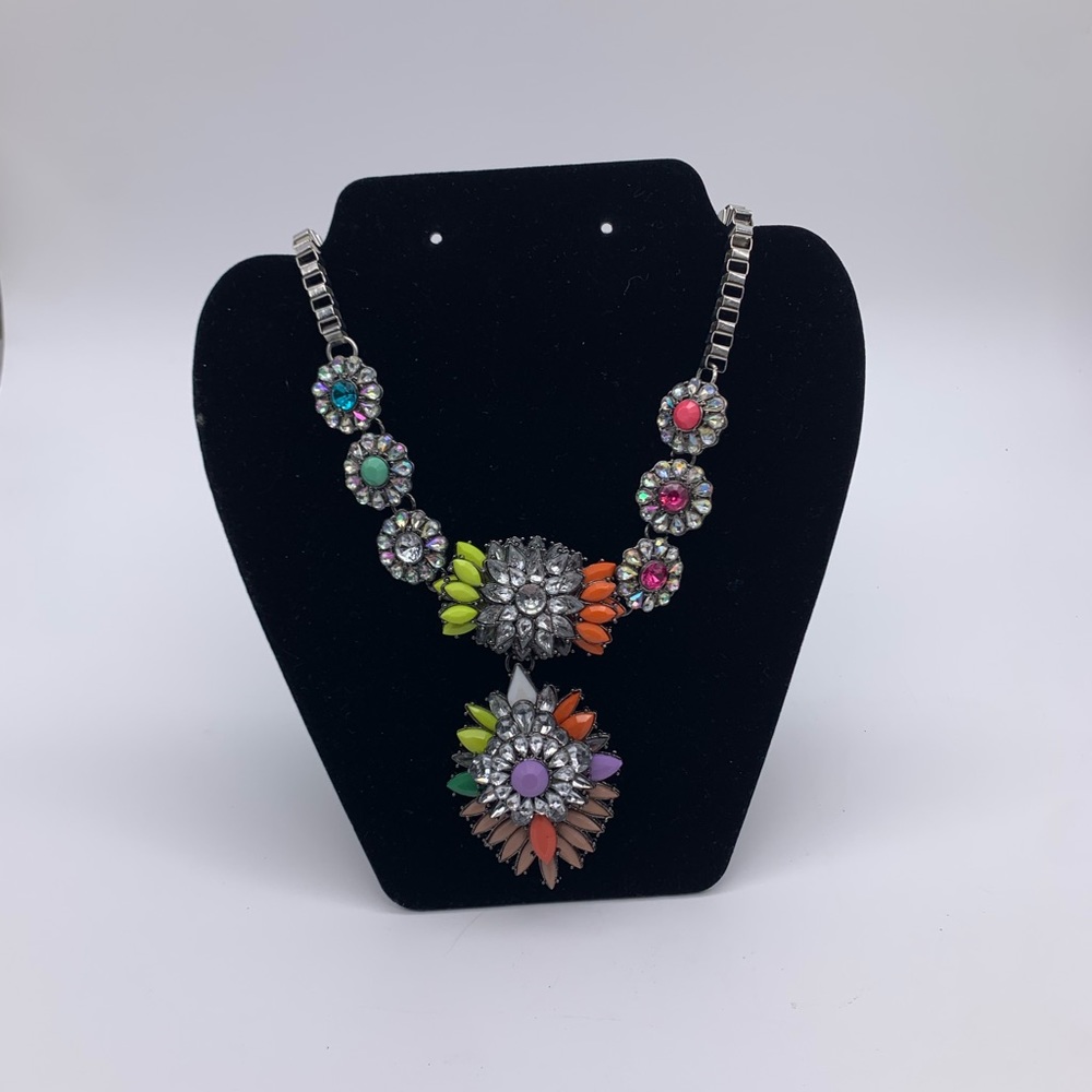 Glamorous Large Rainbow Bright Grannycore Stateme… - image 1